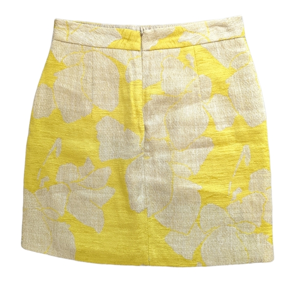 ZARA yellow burlap skirt - Picture 3 of 8